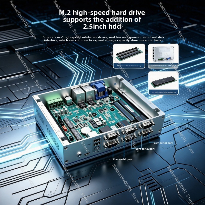 Безвентиляторный встраиваемый  – обзор и цена Fanless Industrial Pc Rs485 Core I7